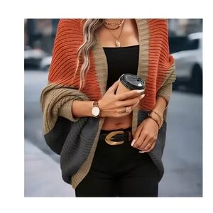 Elegant Multicolor Women's Poncho